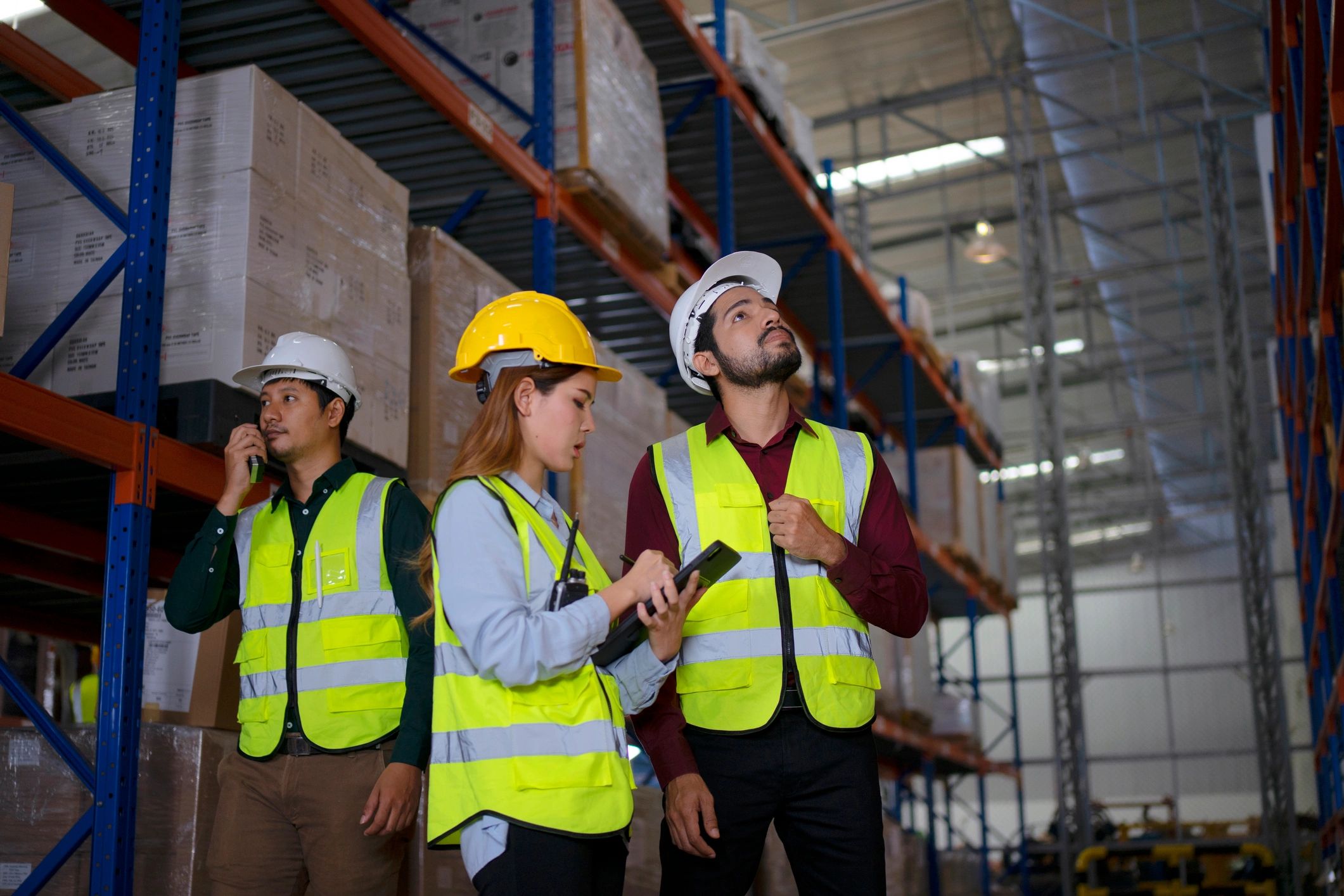 Warehouse worker representing logistics skills training